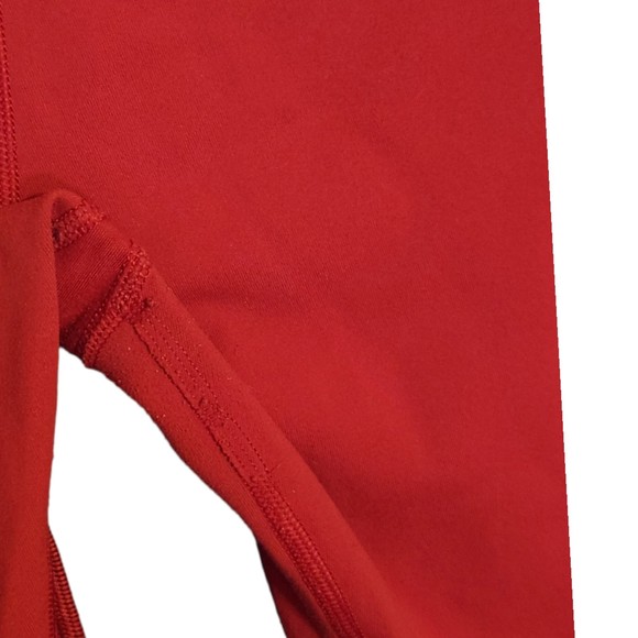 Athleta Workout 7/8 Tights w/ pockets All In Structure Colorblock Red Size M - Picture 6 of 11